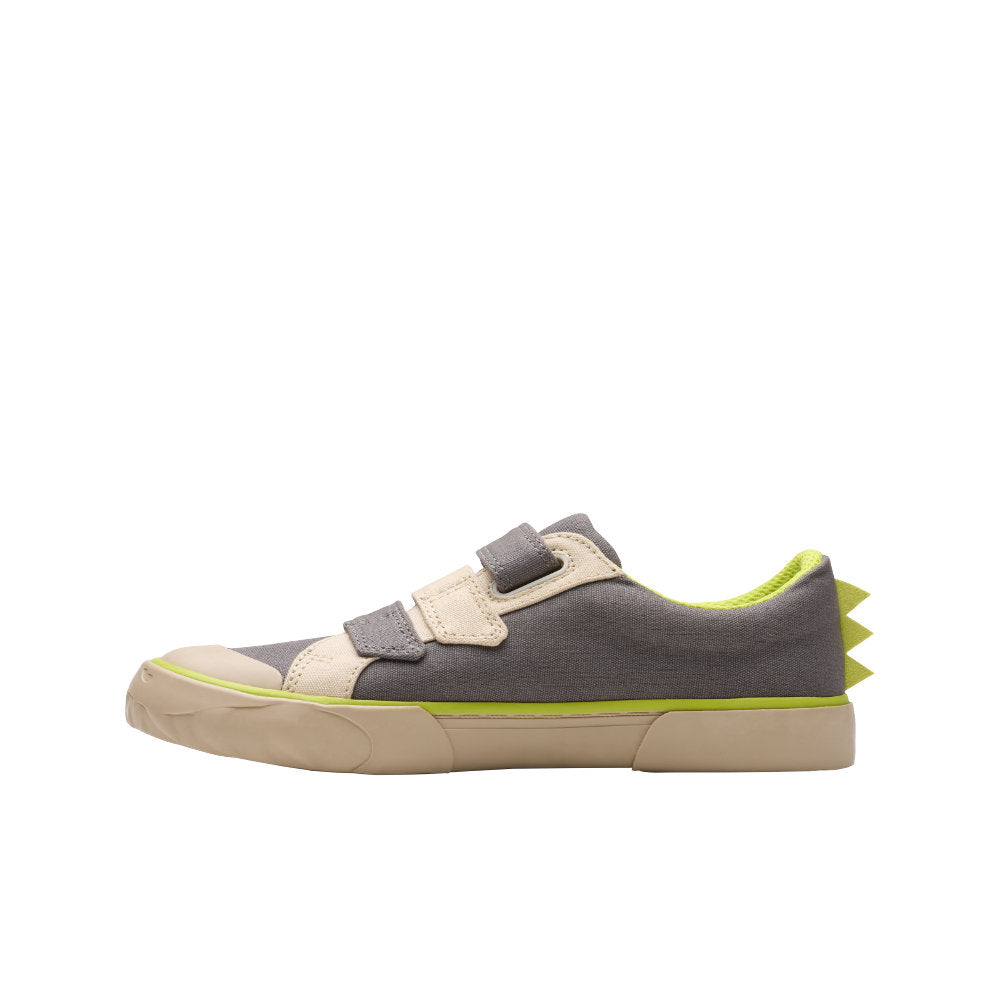 Clarks Foxing Stomp K Canvas-Grey F