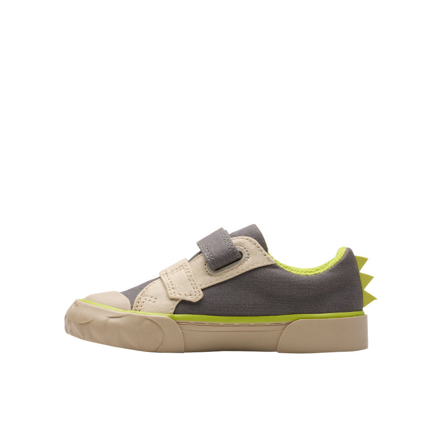 Clarks Foxing Stomp T Canvas-Grey F