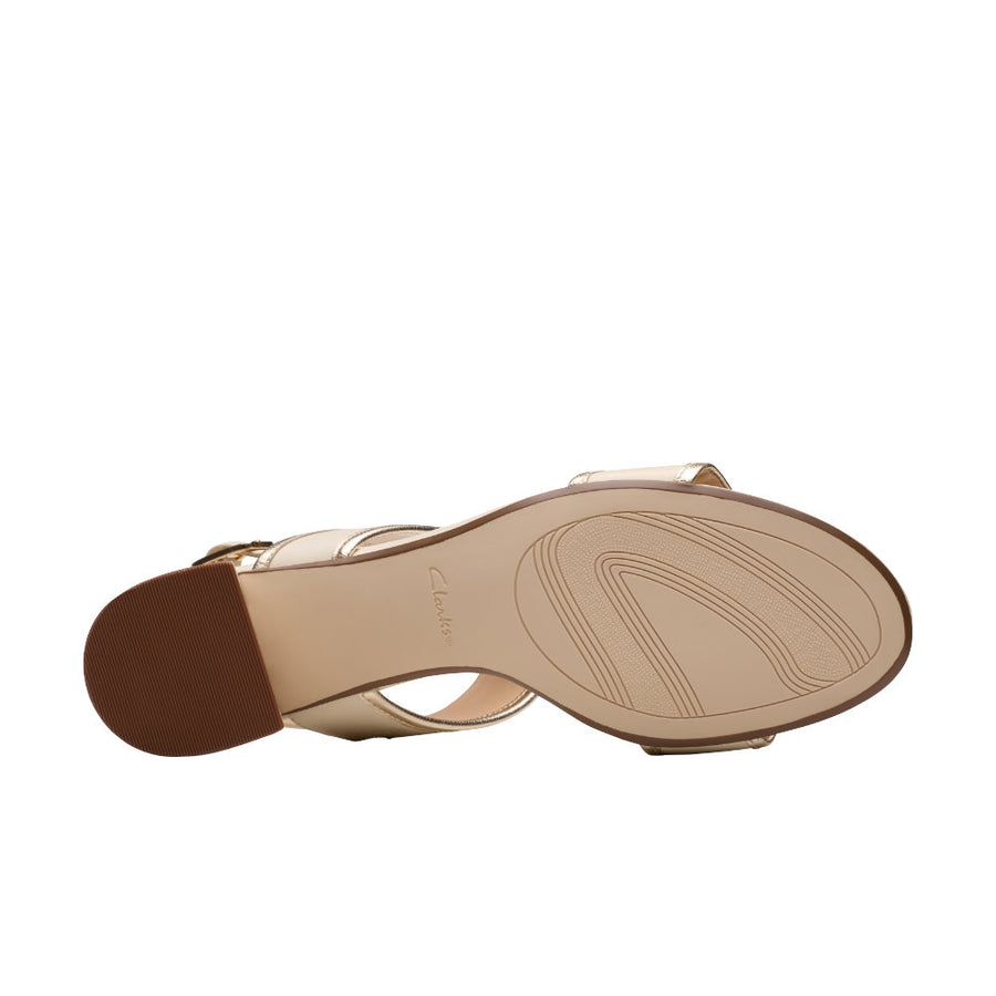 Clarks Ezoria Sling Heel-Cream Multi D