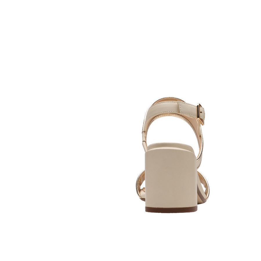Clarks Ezoria Sling Heel-Cream Multi D