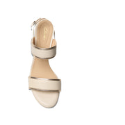Clarks Ezoria Sling Heel-Cream Multi D