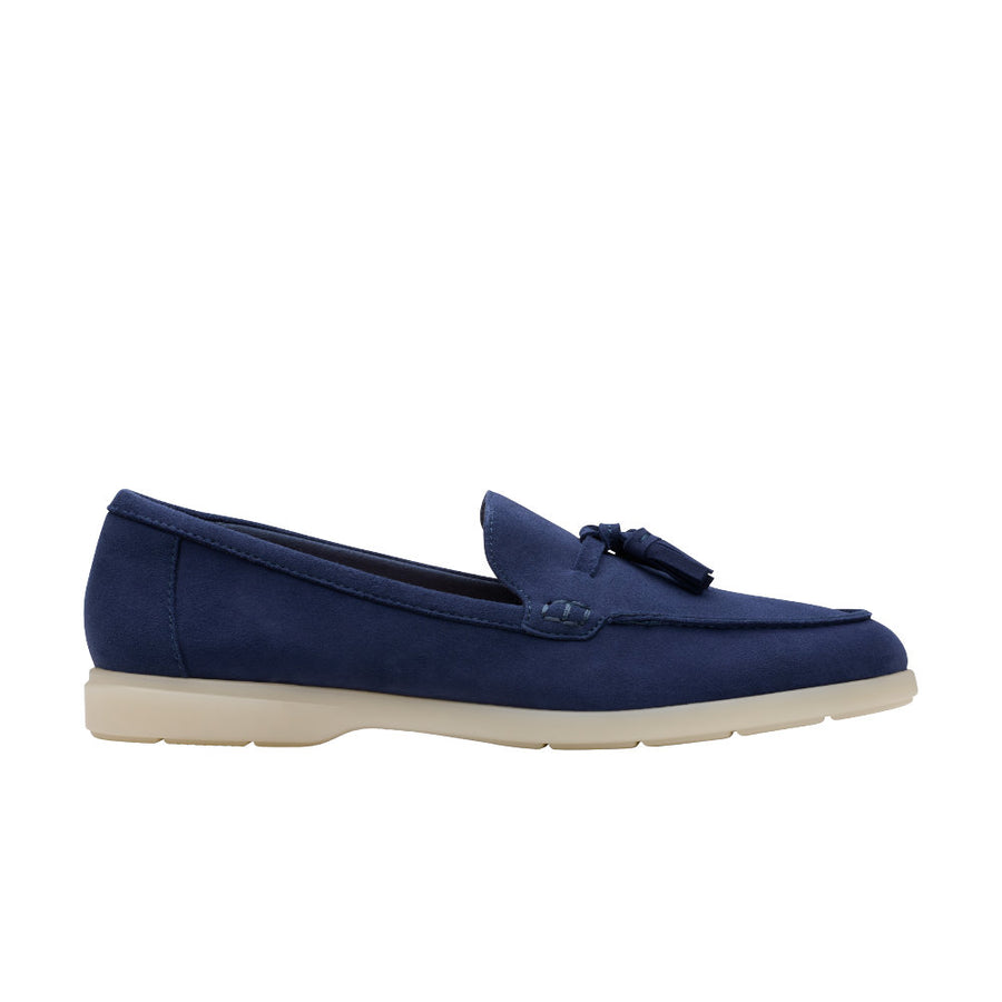 Clarks Narini Edge Loafers-Navy D