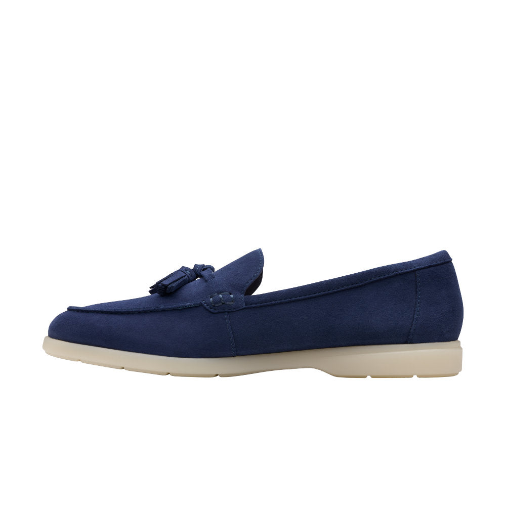 Clarks Narini Edge Loafers-Navy D