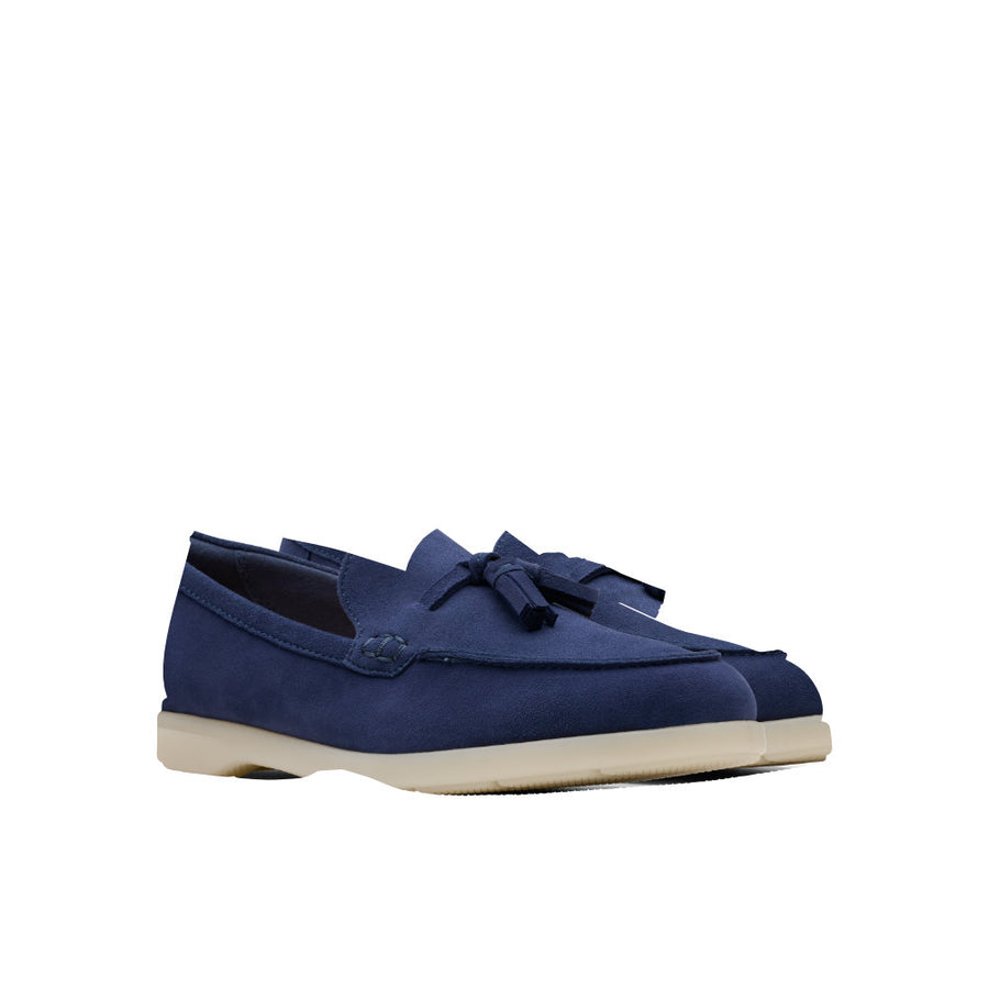 Clarks Narini Edge Loafers-Navy D