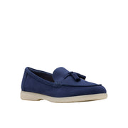 Clarks Narini Edge Loafers-Navy D