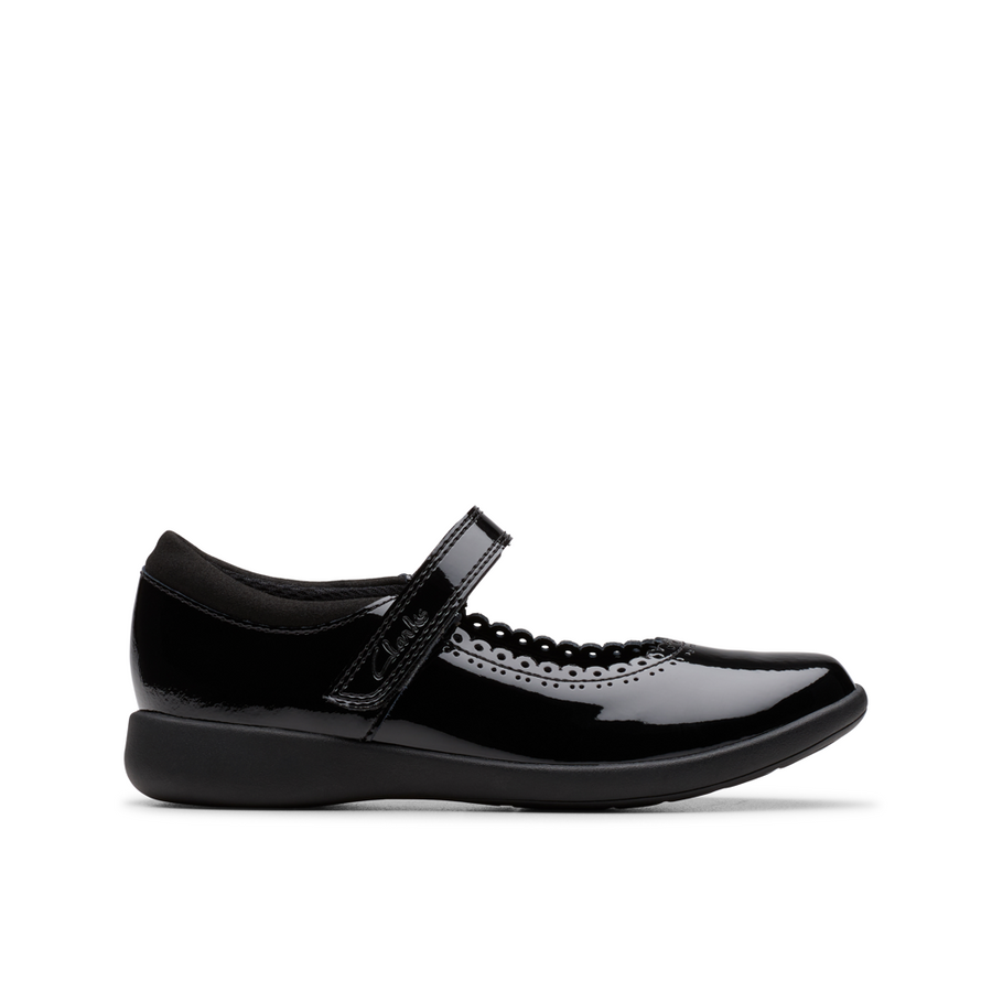 Clarks Etch Pure K Shoe-Black Patent F
