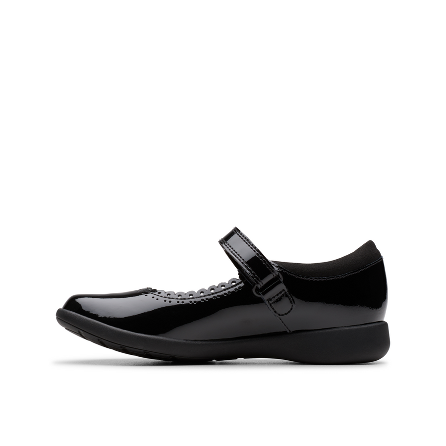 Clarks Etch Pure K Shoe-Black Patent F