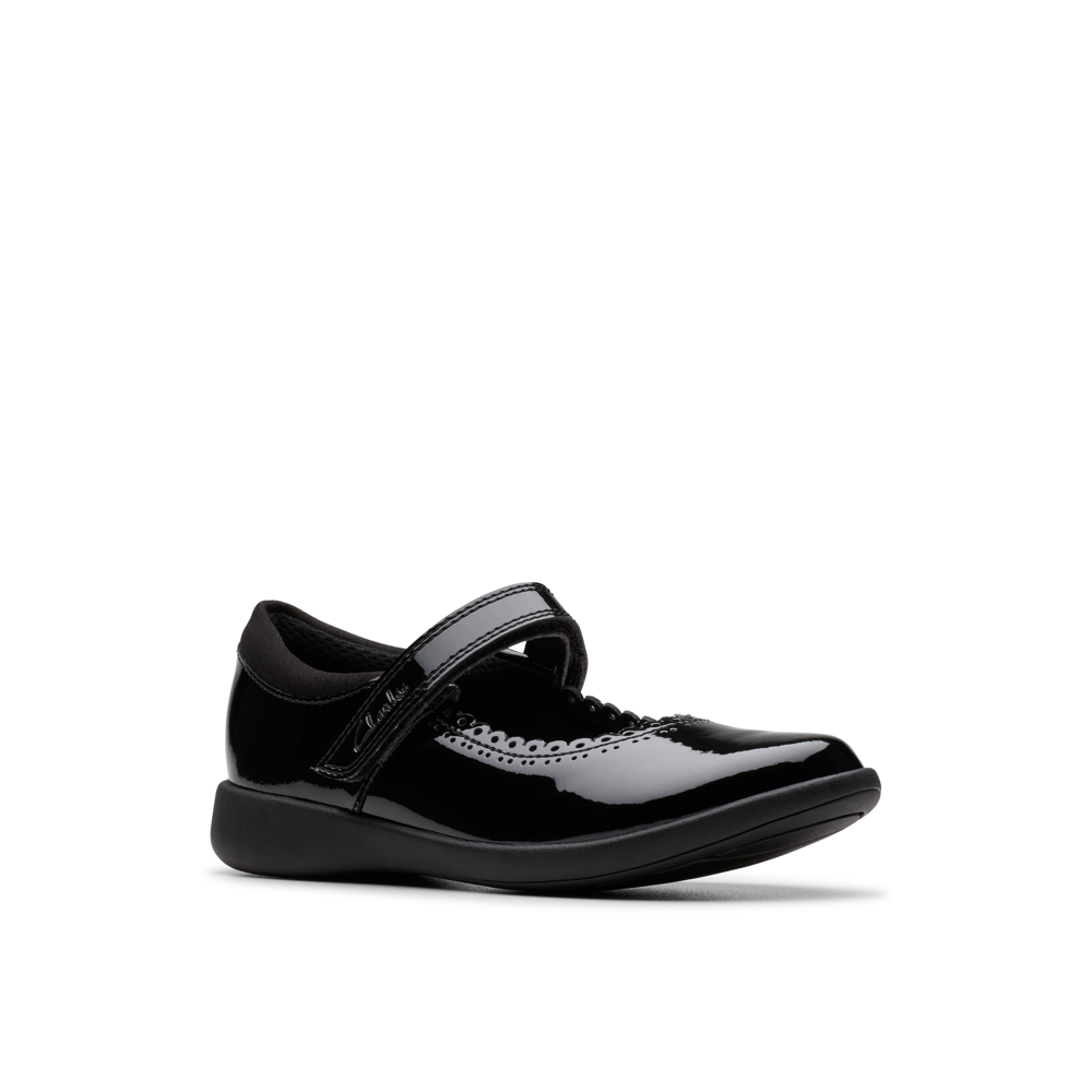 Clarks Etch Pure K Shoe-Black Patent F
