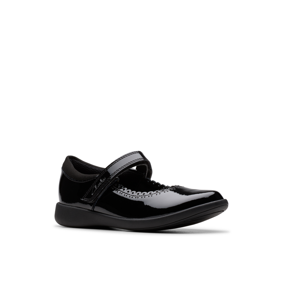 Clarks Etch Pure K Shoe-Black Patent F