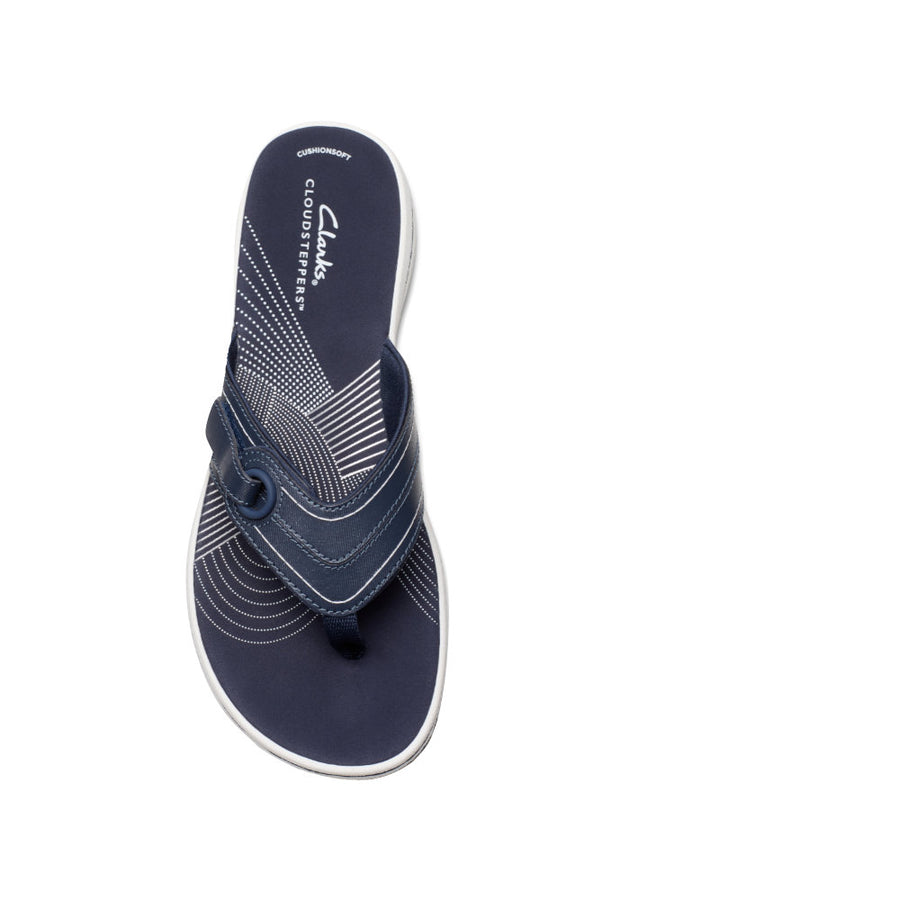 Clarks Brinkley Reyna Sandal-Navy D