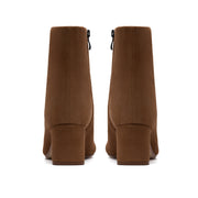 Clarks Fernie Zip Ankle Boot-Walnut D