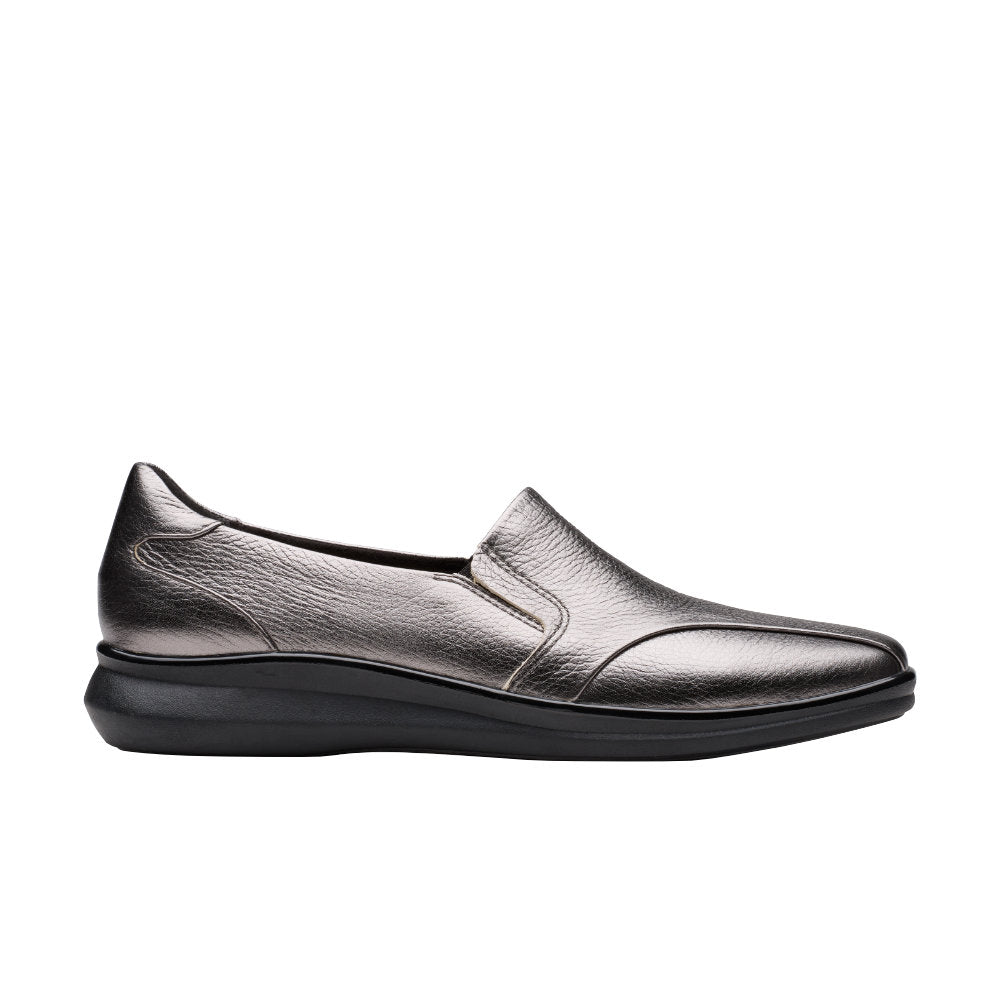 Clarks Lynell Edge Ladies Shoe-Pewter D