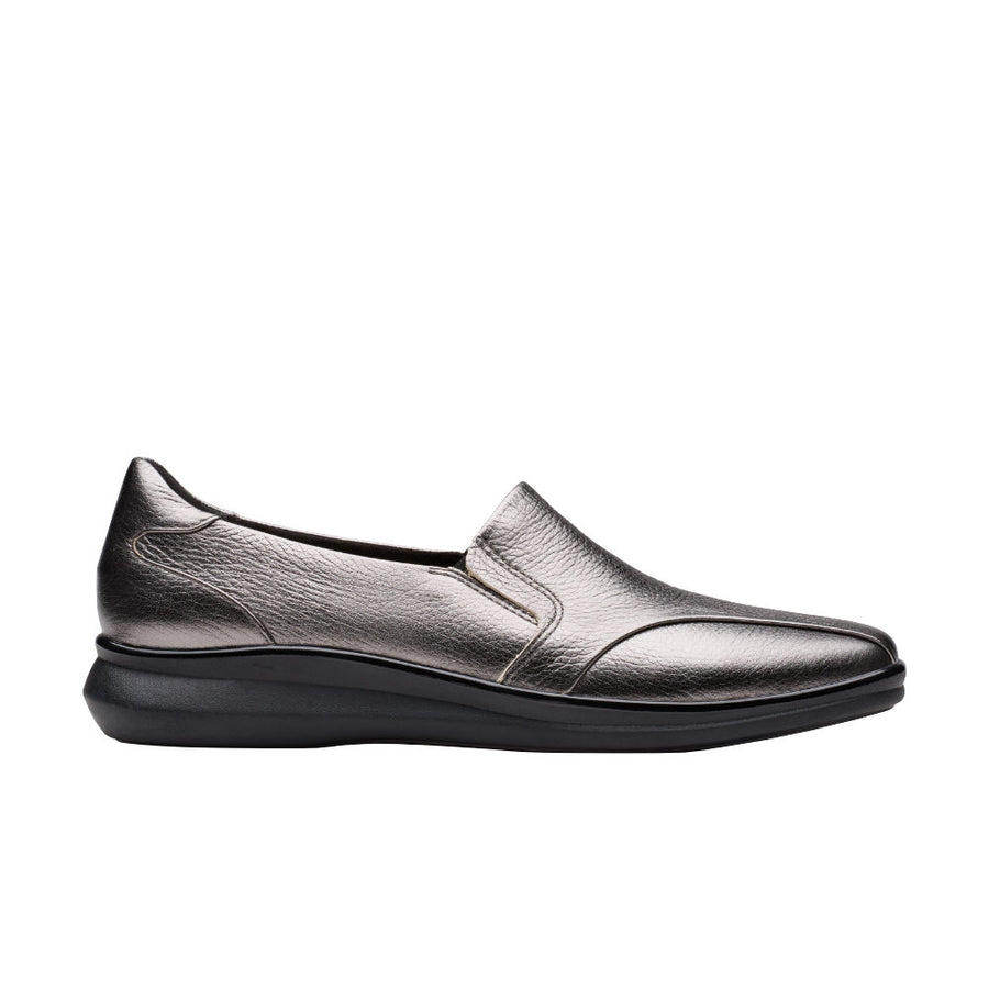 Clarks Lynell Edge Ladies Shoe-Pewter D