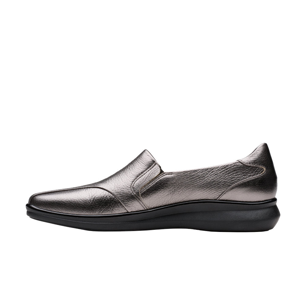 Clarks Lynell Edge Ladies Shoe-Pewter D