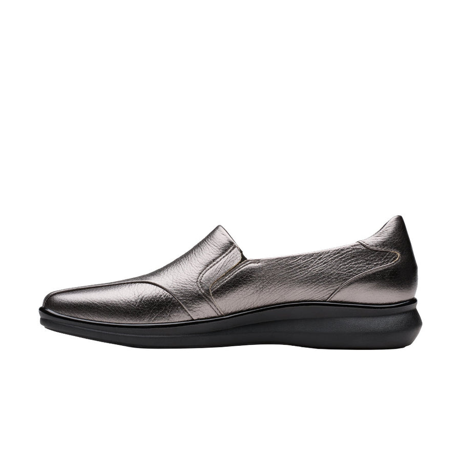 Clarks Lynell Edge Ladies Shoe-Pewter D