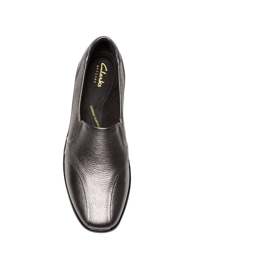 Clarks Lynell Edge Ladies Shoe-Pewter D