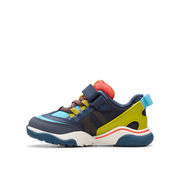 Clarks Feathertrack T Trainer-Navy Combi F