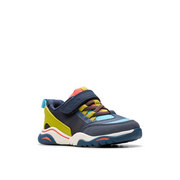 Clarks Feathertrack T Trainer-Navy Combi F