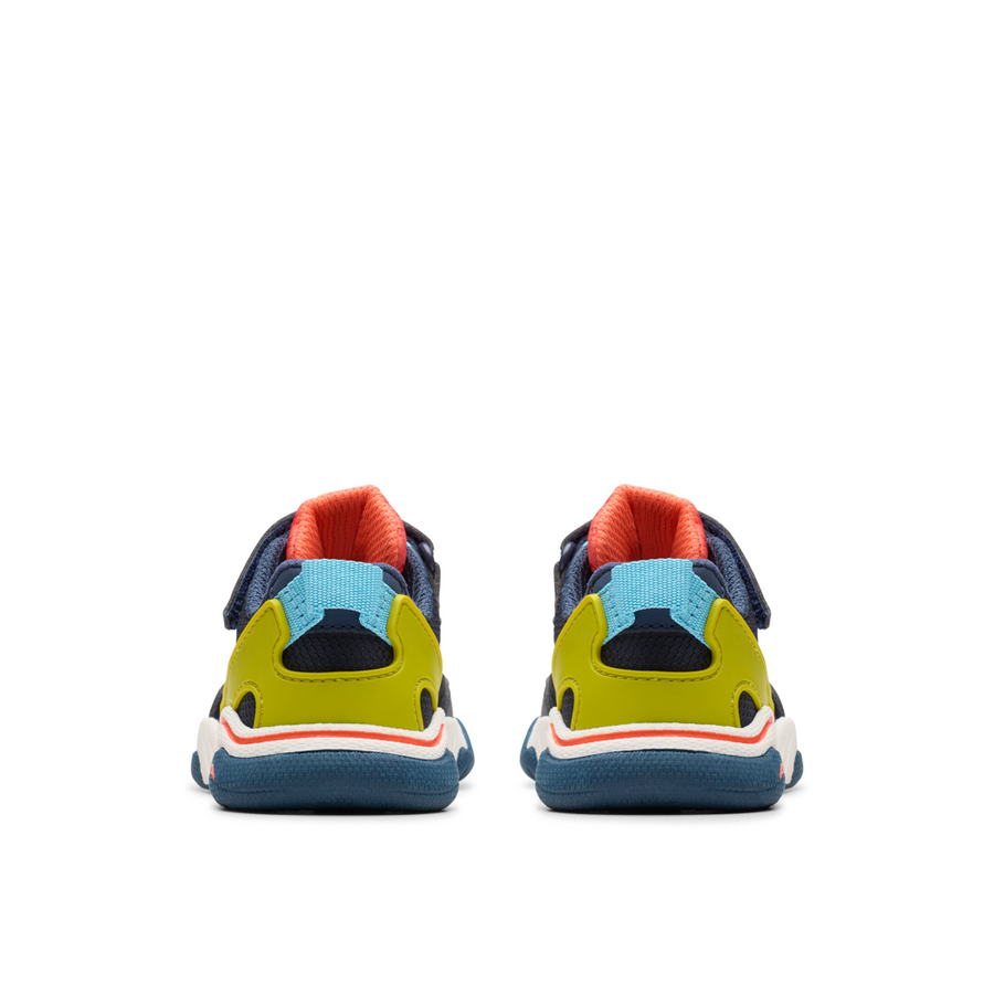 Clarks Feathertrack T Trainer-Navy Combi F