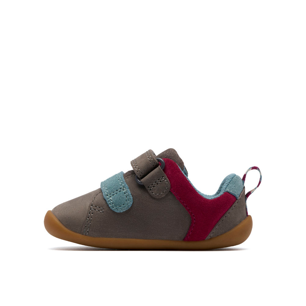 Clarks Roamer Pop T Boys Shoe-Grey G