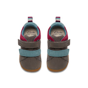 Clarks Roamer Pop T Boys Shoe-Grey G