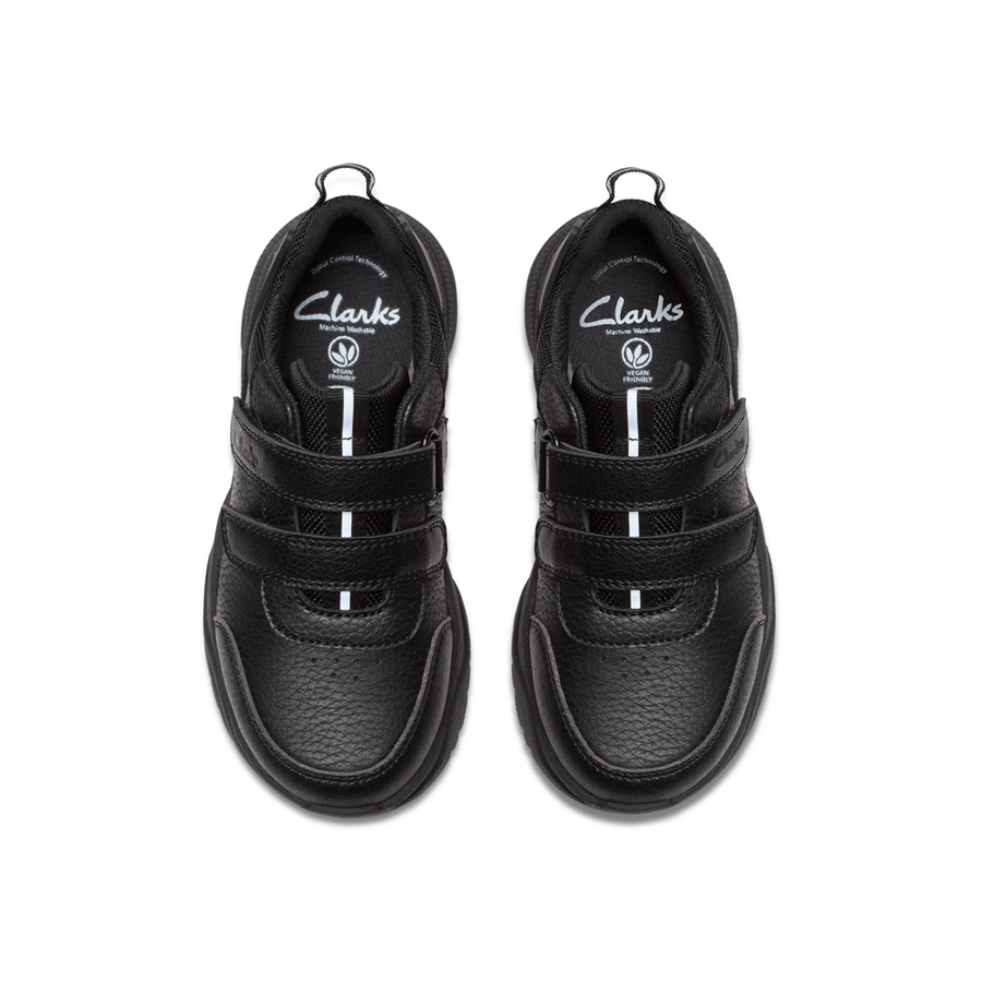 Clarks Feathershine K Shoe-Black F