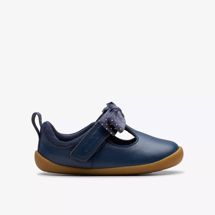 Clarks Roamer Trim T Shoe-Navy G