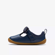 Clarks Roamer Trim T Shoe-Navy G