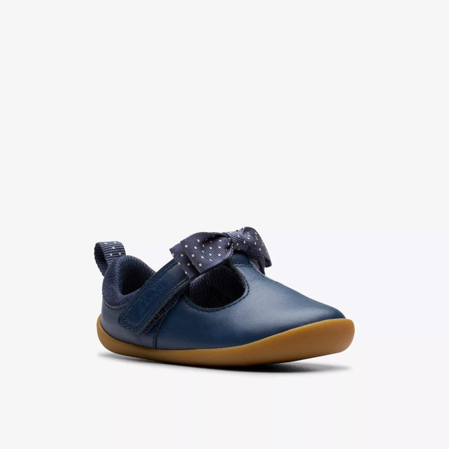 Clarks Roamer Trim T Shoe-Navy G