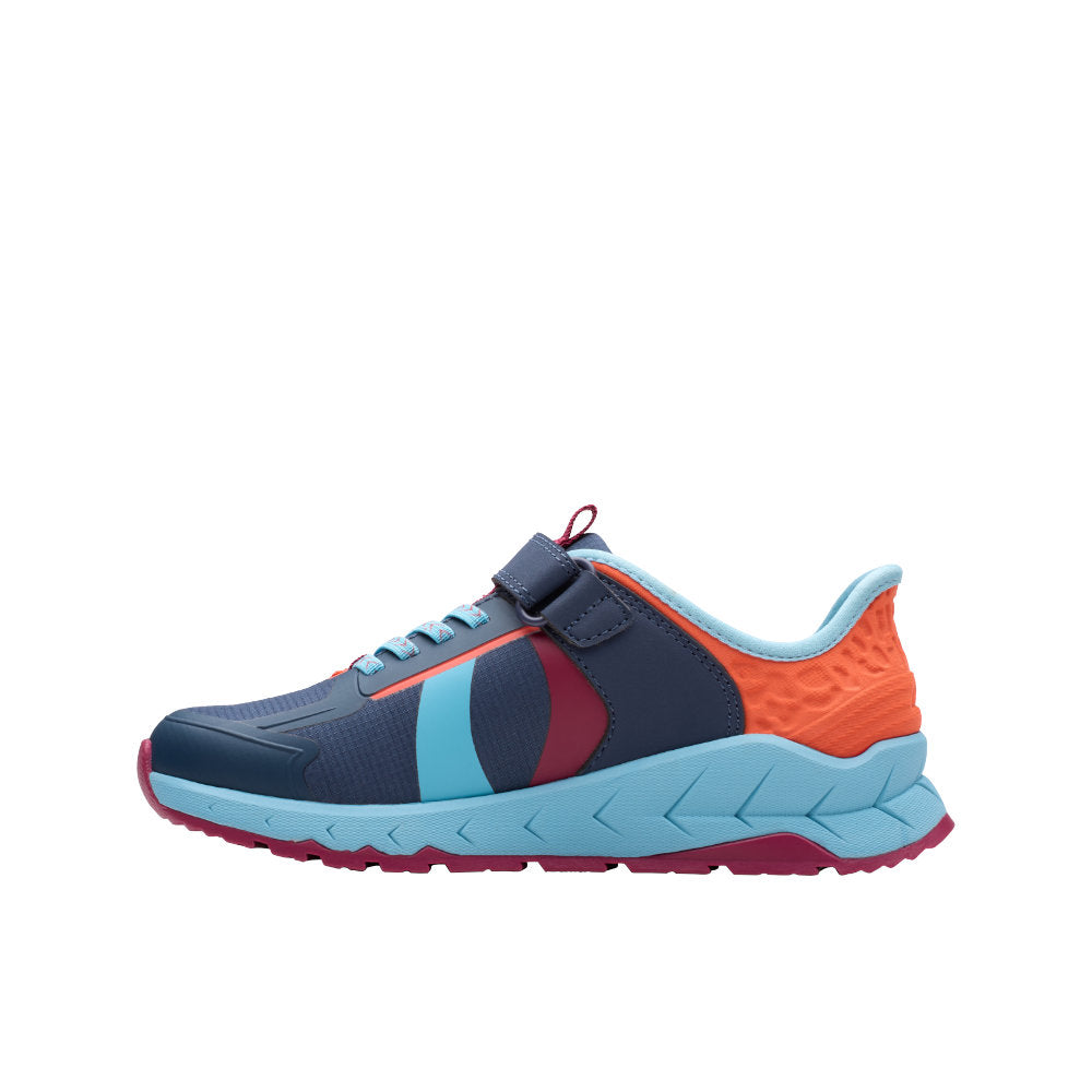 Clarks Selva Lane K Trainer-Navy Combi G