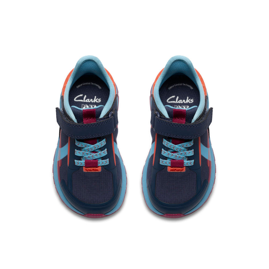 Clarks Selva Lane T Trainer-Navy Combi G