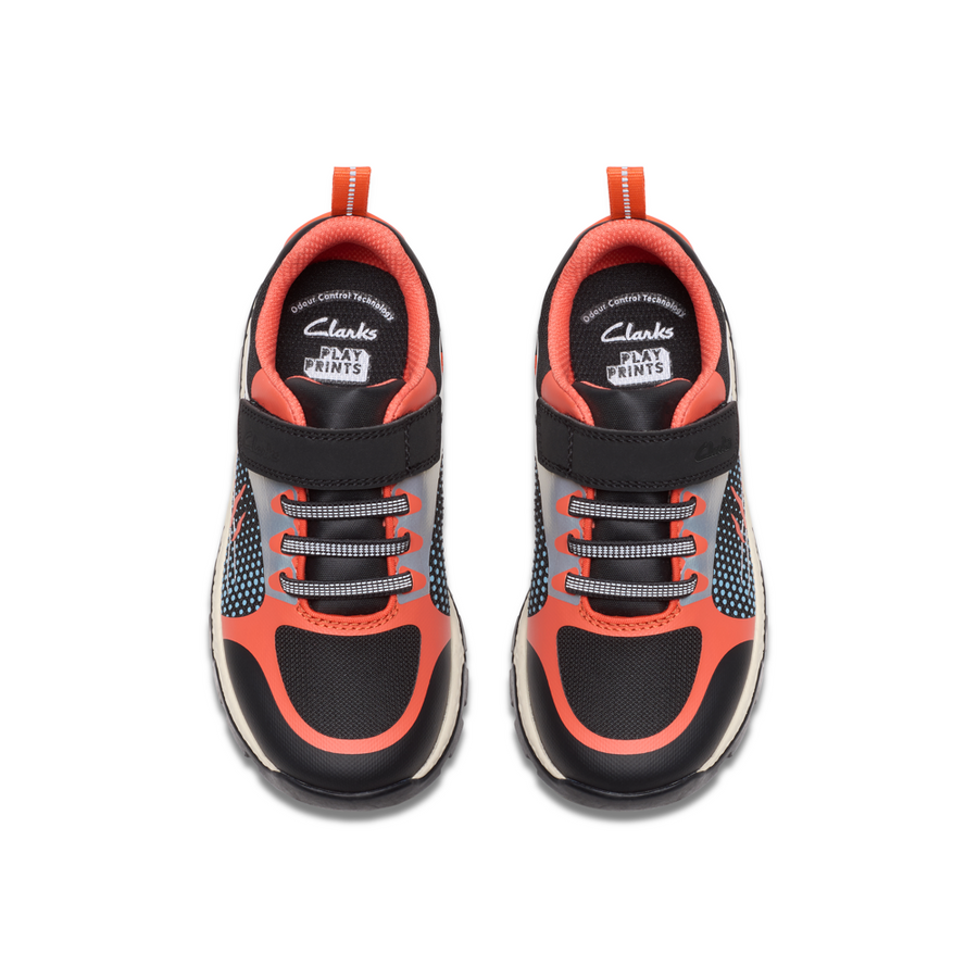 Clarks Steggy2 Fly K Trainer-Black Combi G