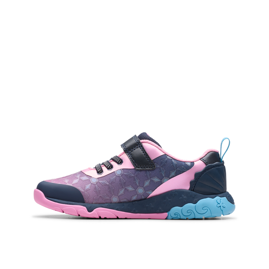 Clarks Tidal Trail K Trainer-Navy G