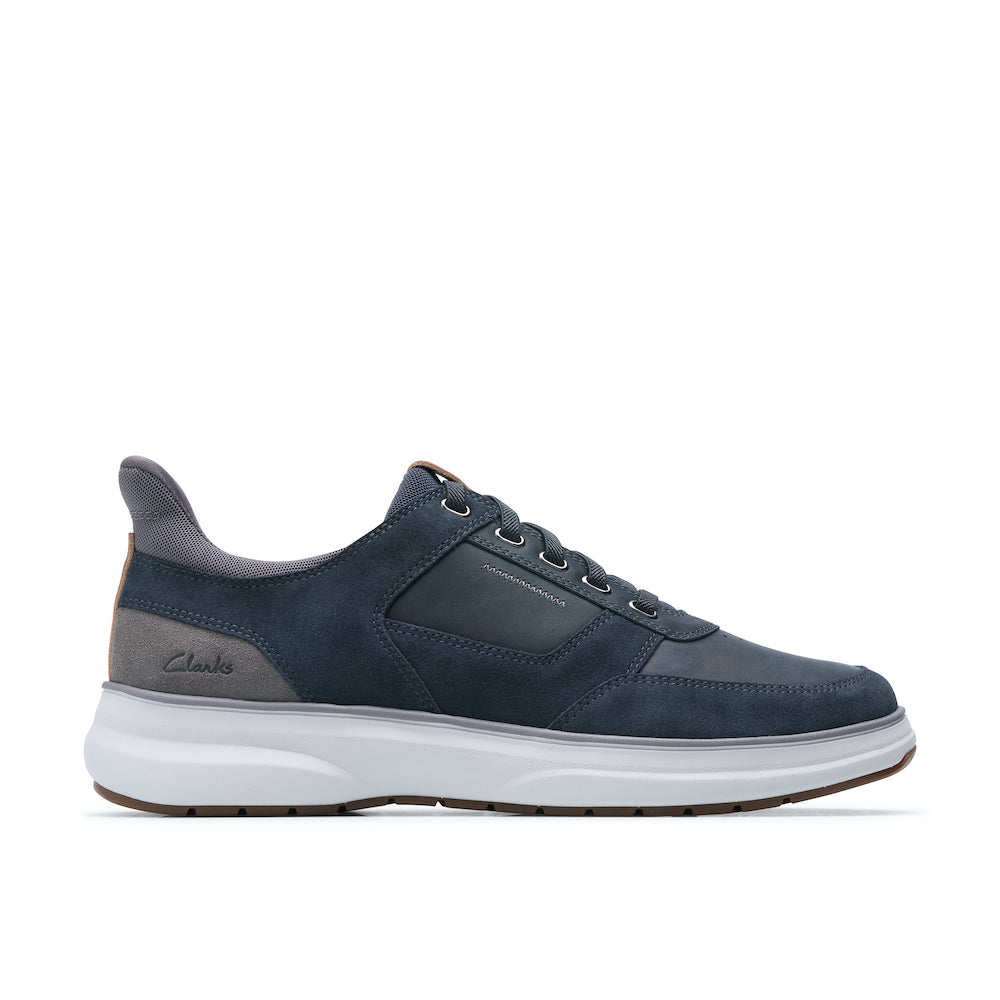 Clarks Mullan Easy Men's Shoe-Navy Combo H