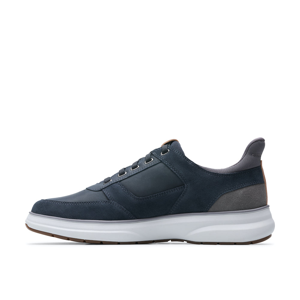 Clarks Mullan Easy Men's Shoe-Navy Combo H