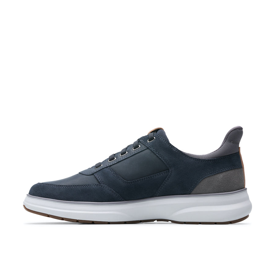 Clarks Mullan Easy Men's Shoe-Navy Combo H