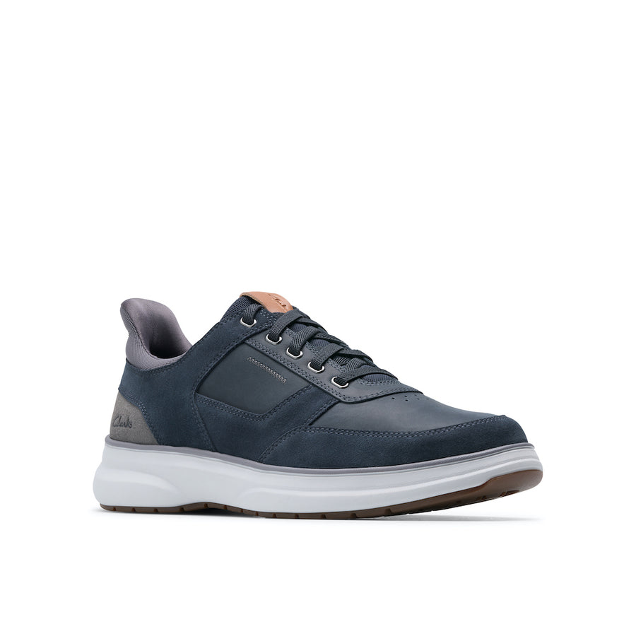 Clarks Mullan Easy Men's Shoe-Navy Combo H