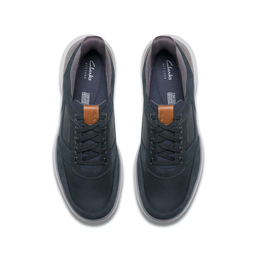 Clarks Mullan Easy Men's Shoe-Navy Combo H