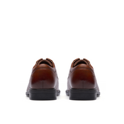 Clarks Steadwell Lace Shoe-Dark Tan G