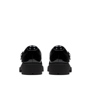Clarks Eris Jane Y School Shoe-Black Patent F