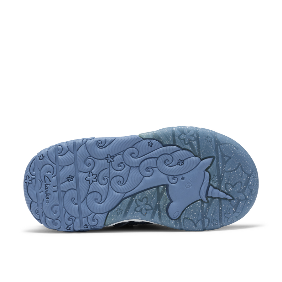 Clarks Tidal Wish T Shoe-Denim Blue G