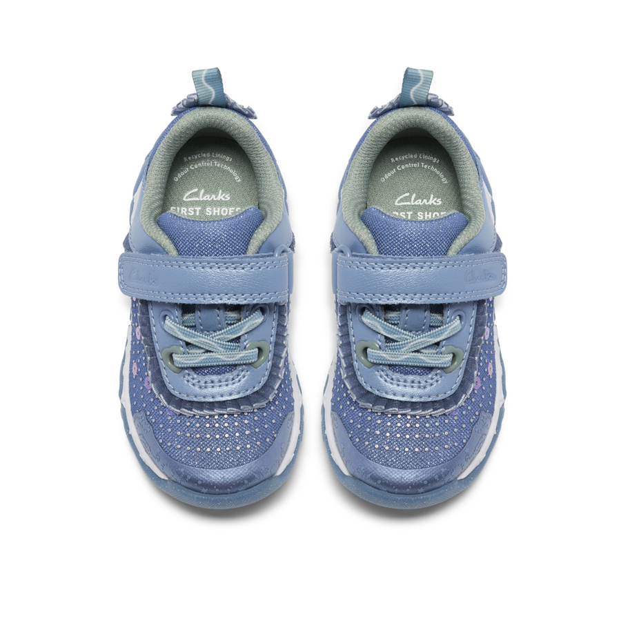 Clarks Tidal Wish T Shoe-Denim Blue G