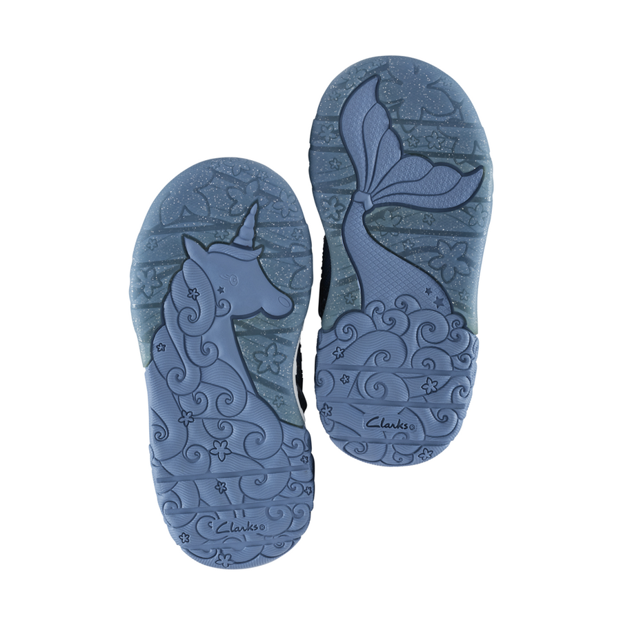 Clarks Tidal Wish T Shoe-Denim Blue G