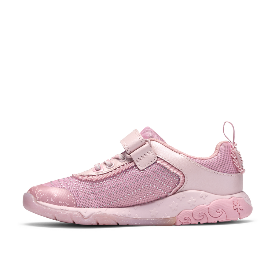 Clarks Tidal Wish K Shoe-Pink F