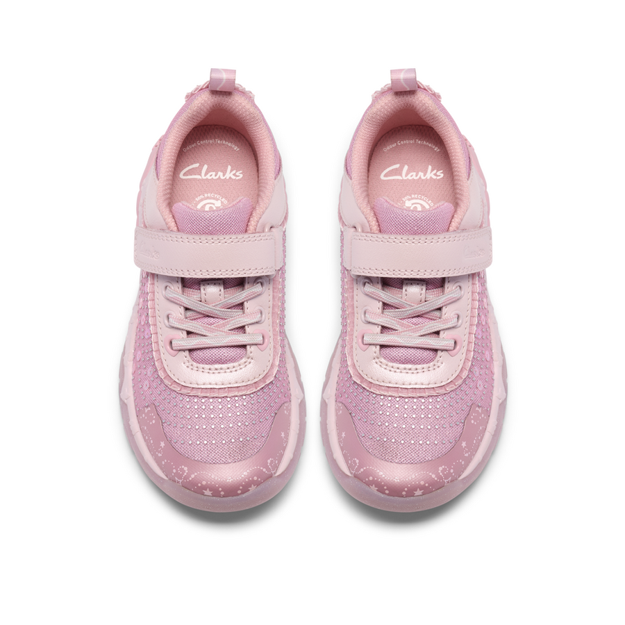 Clarks Tidal Wish K Shoe-Pink G