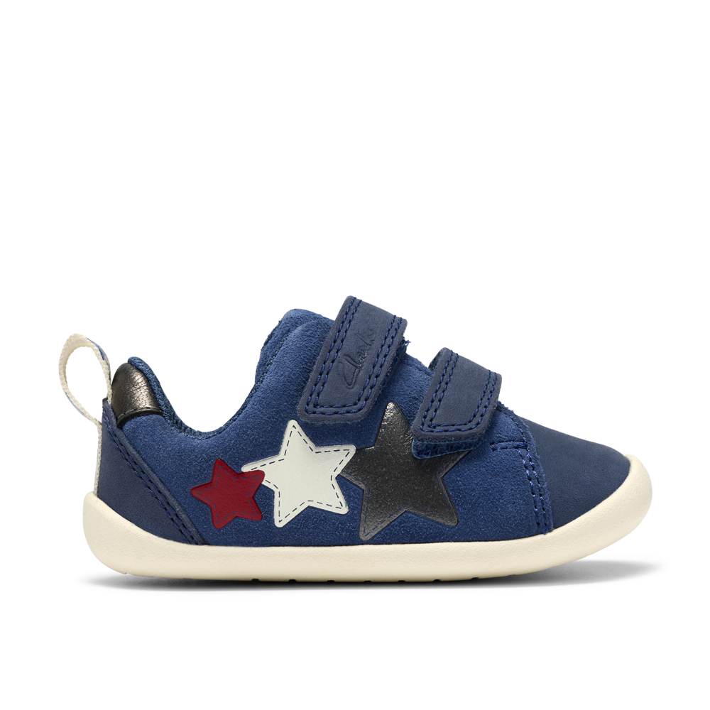 Clarks Roamer City T Shoe-Blue F