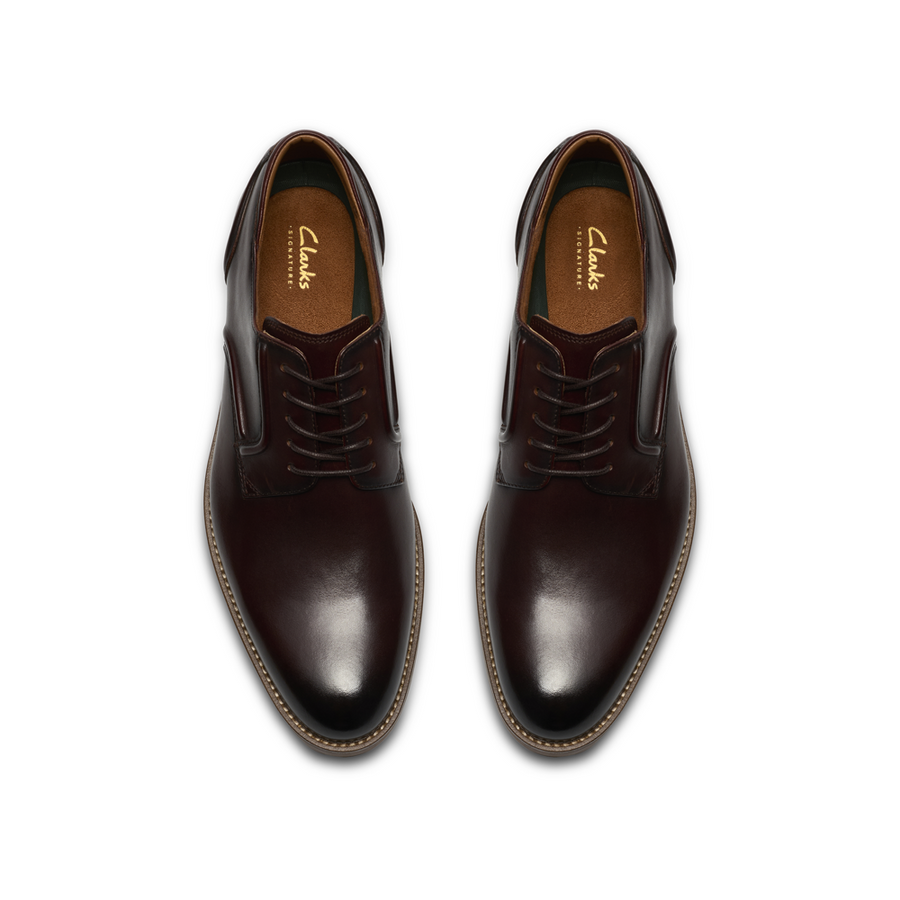 Clarks Craftremi Lace Shoe-Dark Brown G