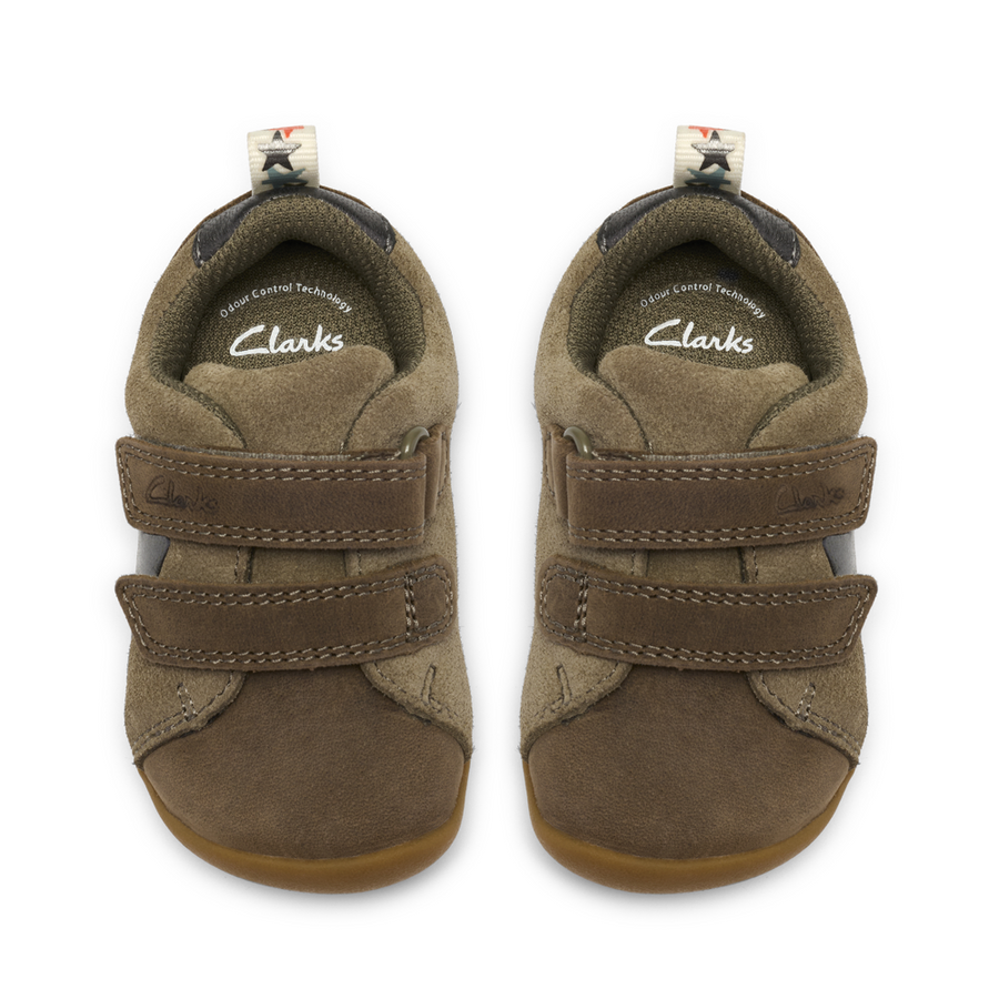 Clarks Roamer City T Shoe-Khaki G