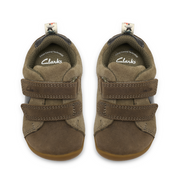 Clarks Roamer City T Shoe-Khaki F