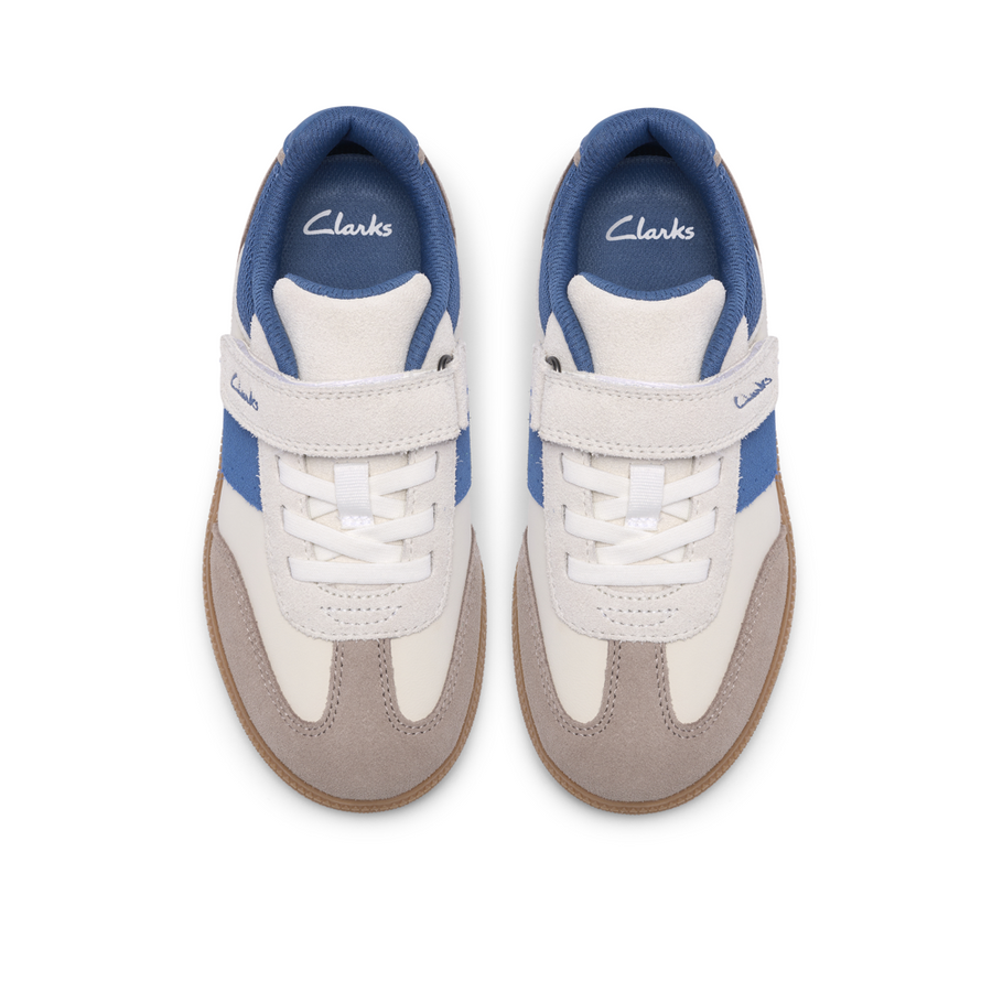 Clarks Cypress Step K Shoe-White Comb G